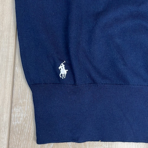 Polo Ralph Lauren US Open Tennis 2019 Navy Short Sleeve Sweater Size XL NEW - Picture 2 of 6